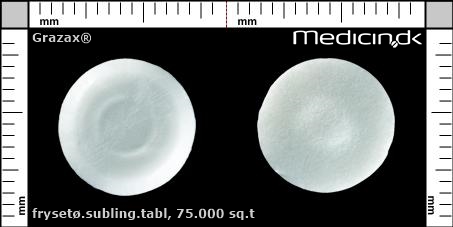 Frysetørret sublingual tablet 75.000 SQ.T 