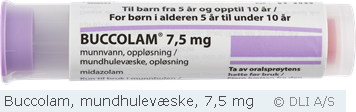 Buccolam, mundhulevæske, 7,5 mg