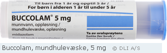 Buccolam, mundhulevæske, 5 mg