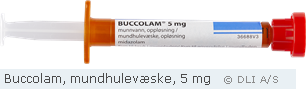 Buccolam, mundhulevæske, 5 mg