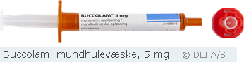 Buccolam, mundhulevæske, 5 mg