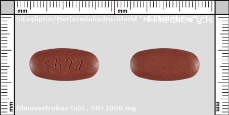 filmovertrukne tabletter 50+1000 mg 